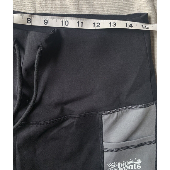 NWT BIO SWEAT Pants Womens Medium 8-10 Black Multi Purpose Sauna Suit WeightLoss - Picture 9 of 13